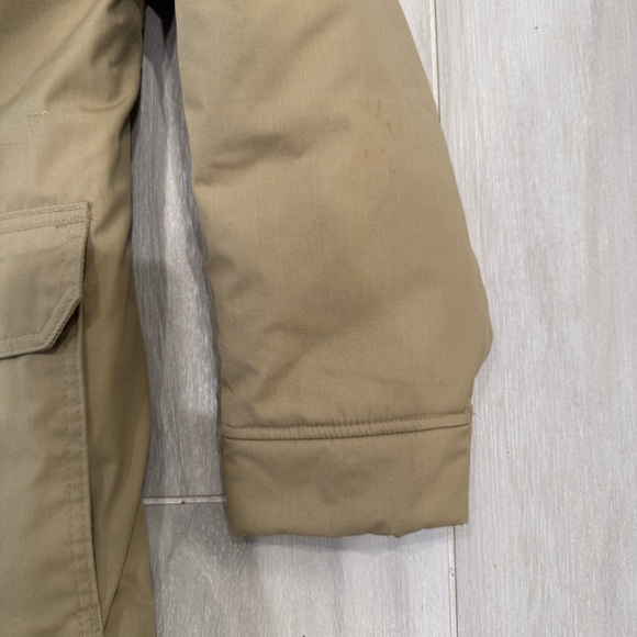 Vintage Men’s Woolrich Tan Trench Coat Rain Coat Medium - Picture 6 of 9